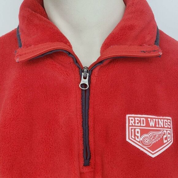 NHL Detroit Red Wings 1/4 Zip Fleece Pullover Jacket - Picture 6 of 7